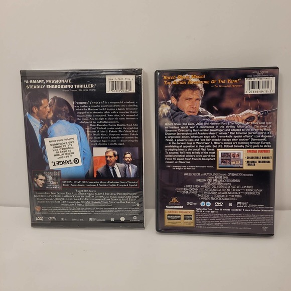 DVD Harrison Ford Bundle Presumed Innocent And Force 10 From Navarone New Sealed - Picture 2 of 2